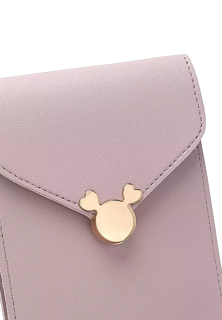 Women's Shoulder Sling Bag / Crossbody Bag - Dark Pink