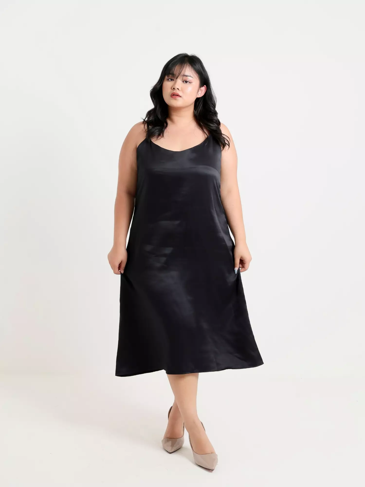 Plus Size Dress Soie Black