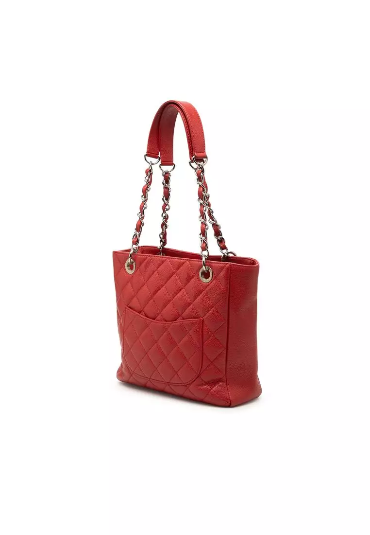 Pre-Loved Chanel Caviar Petite Shopping Tote