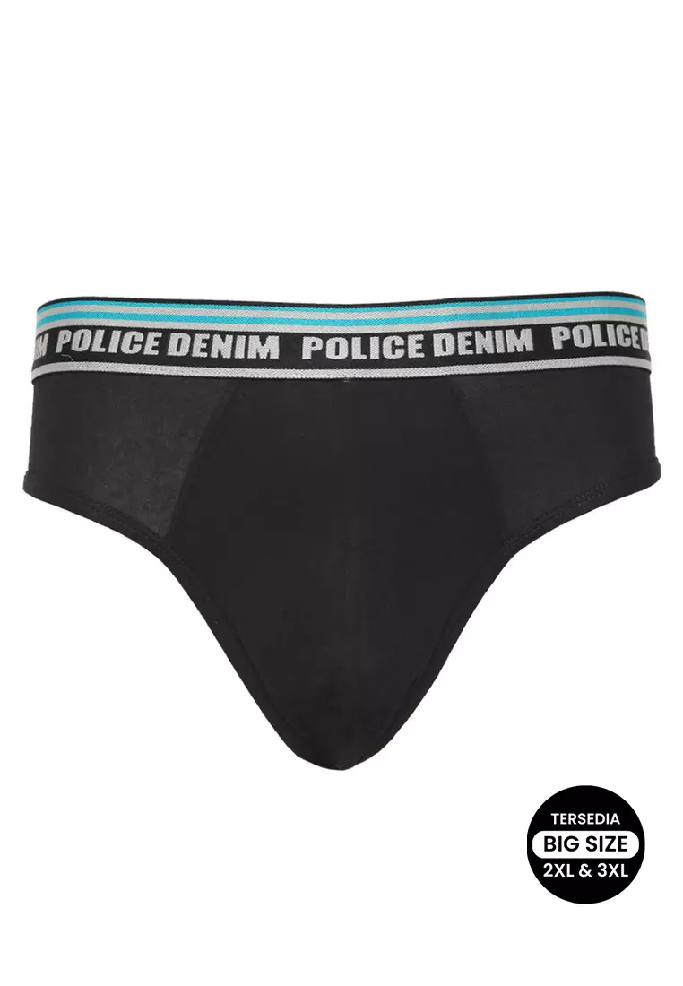 POLICE Celana Dalam Cotton Spandex Premium Pria Big Size