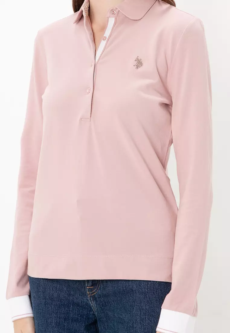 Rib Polo Collar Shirt