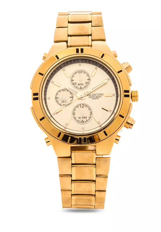 Analog Watch 20121649-Gold - Gold Dial