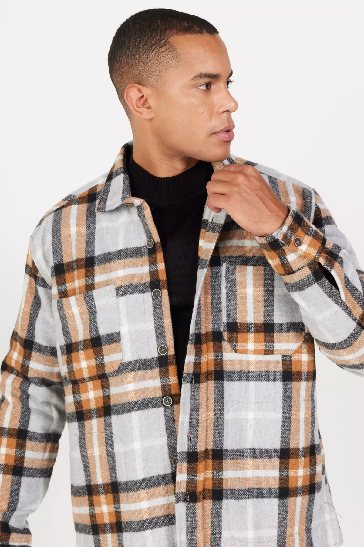 Plaid Patterned Lumberjack Shirt