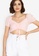 ZALORA BASICS pink Broderie Ruched Front Crop Top 40A72AA1847E0FGS_3