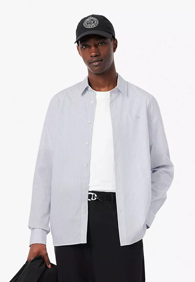 Regular Fit Striped Poplin Shirt