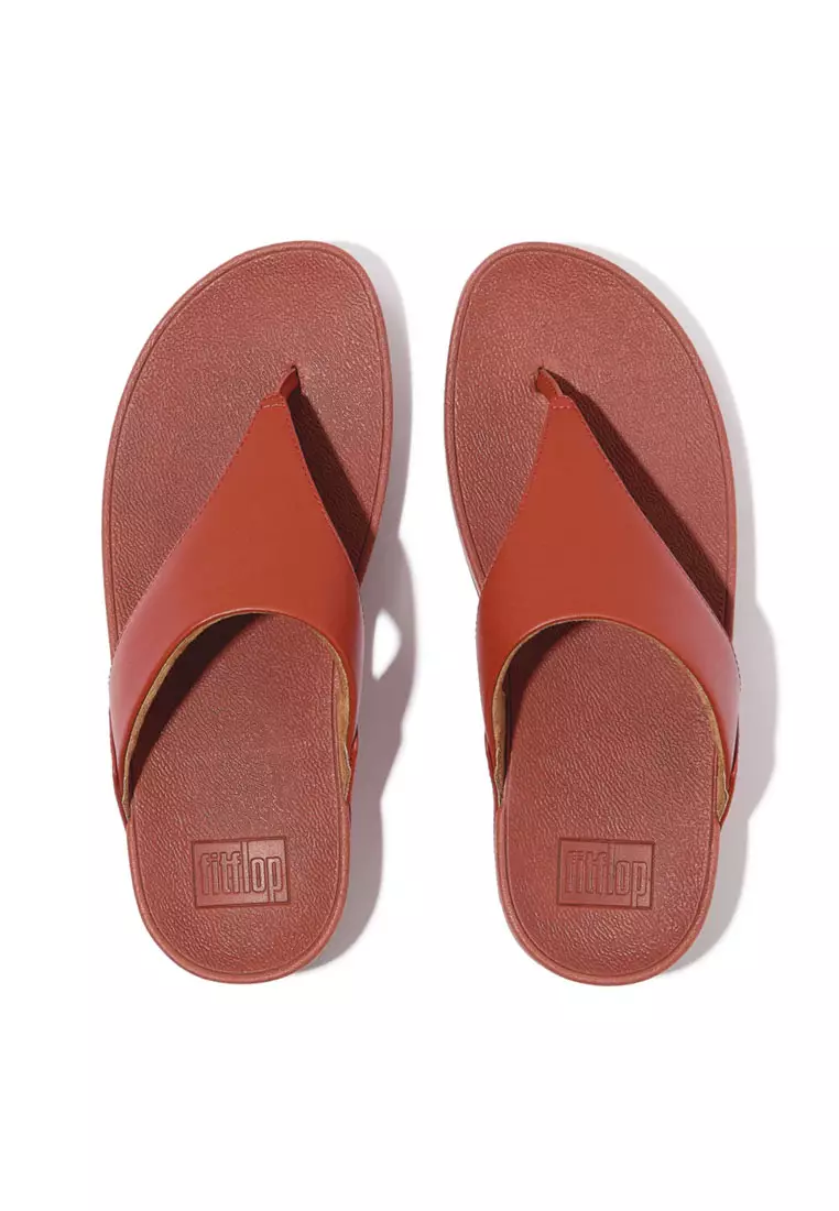 LULU Women's Leather Toe-Post Sandals - Terracotta (I88-817)