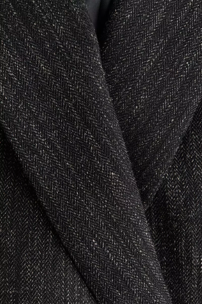 Double-breasted wool-blend blazer