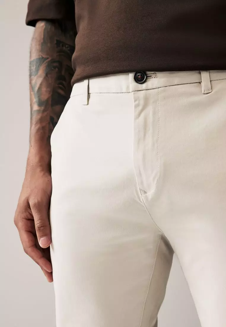 Skinny Fit Stretch Chino Trousers
