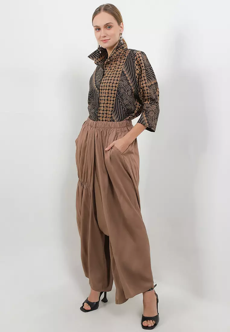 Woman's Shirt SISI C&S-Asymmetric 7/8-length Slv