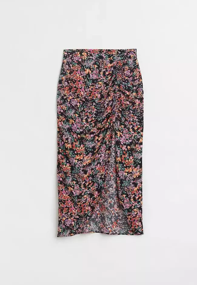 Floral pencil sale skirt h&m