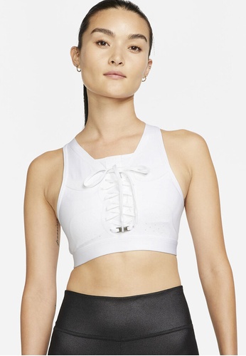 Nike white Women's Dri-FIT Swoosh Air Force 1 Medium-Support 1-Piece Pad Sports Bra 91DC0US9FE015FGS_1