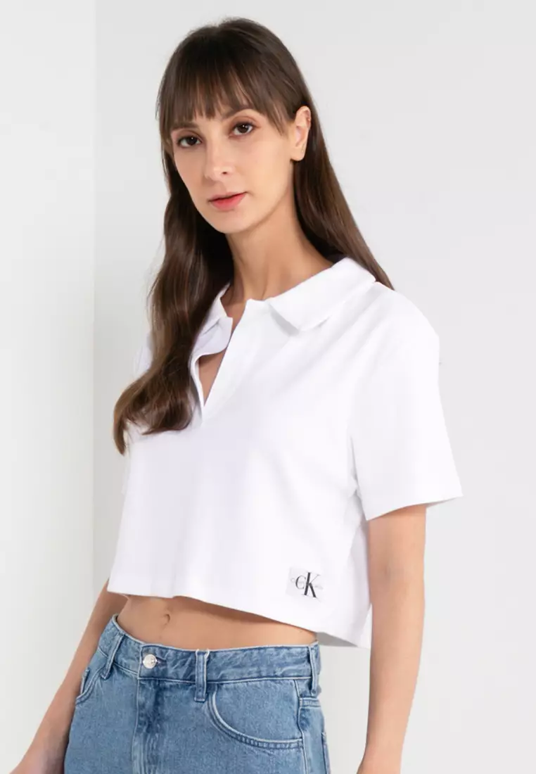 線上選購Calvin Klein Label Collar Rib Shirt - Calvin Klein Jeans