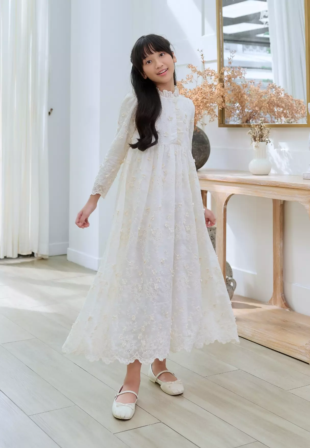 Kyra Dress - Ivory Kids