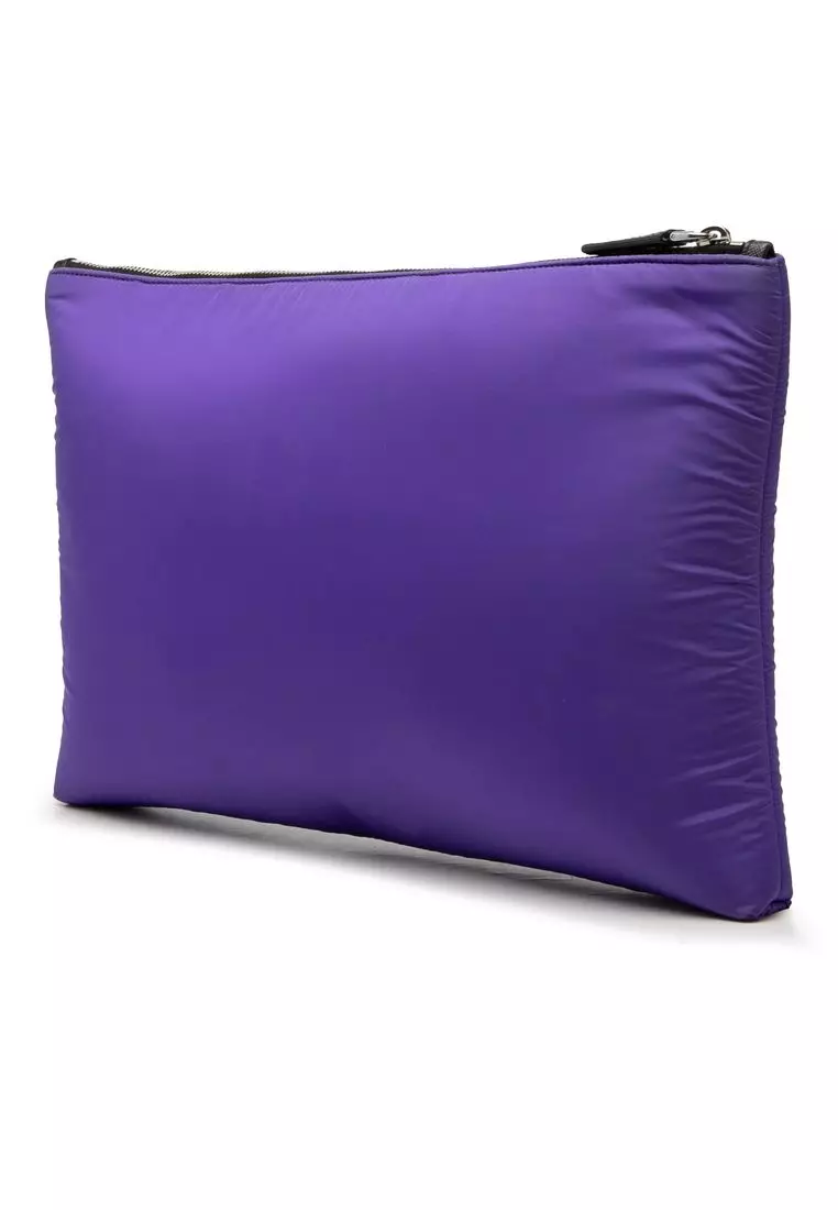 Pre-Loved Prada Tessuto Padded Zip Clutch