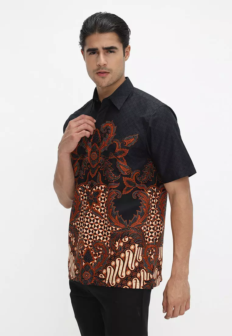 Hadinata Batik Pria Kemeja Pendek Abista Anissa