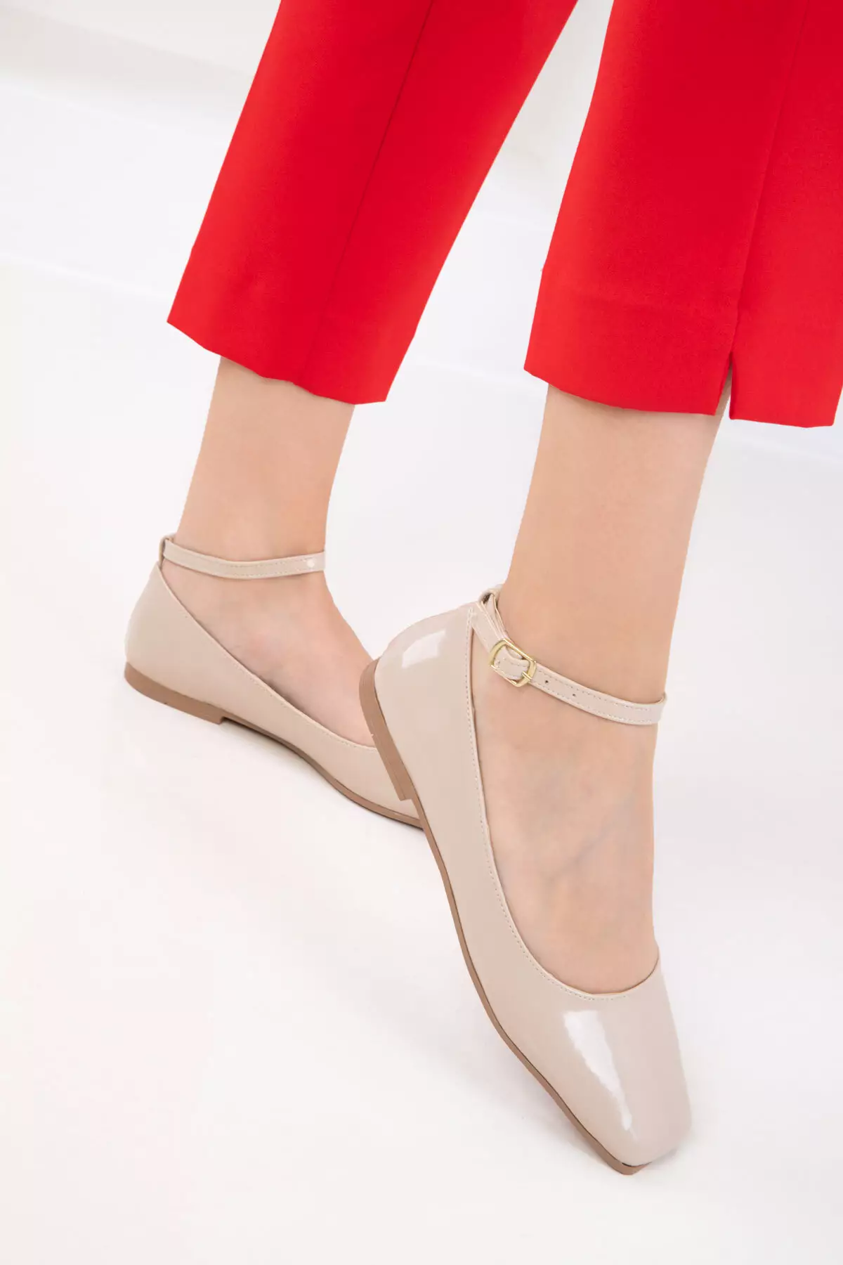 Skin Patent Leather-Skin Women's Ballerinas 18890