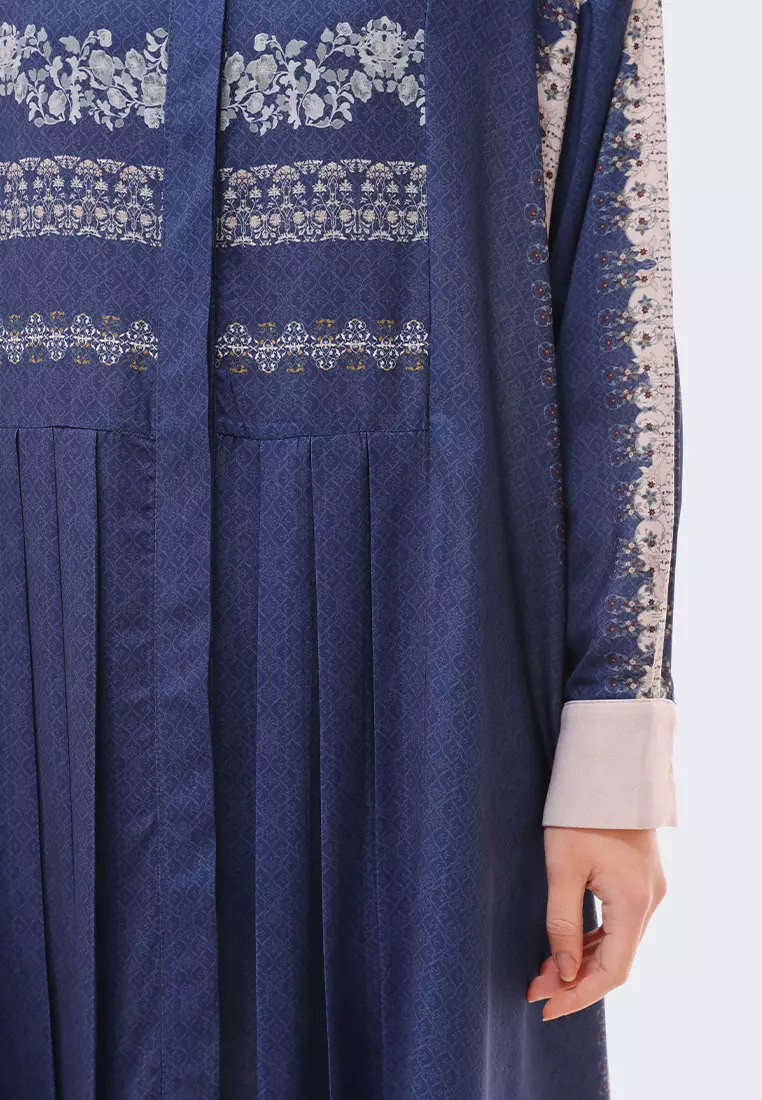 Ria Miranda Coated Blue Kufiza Dress