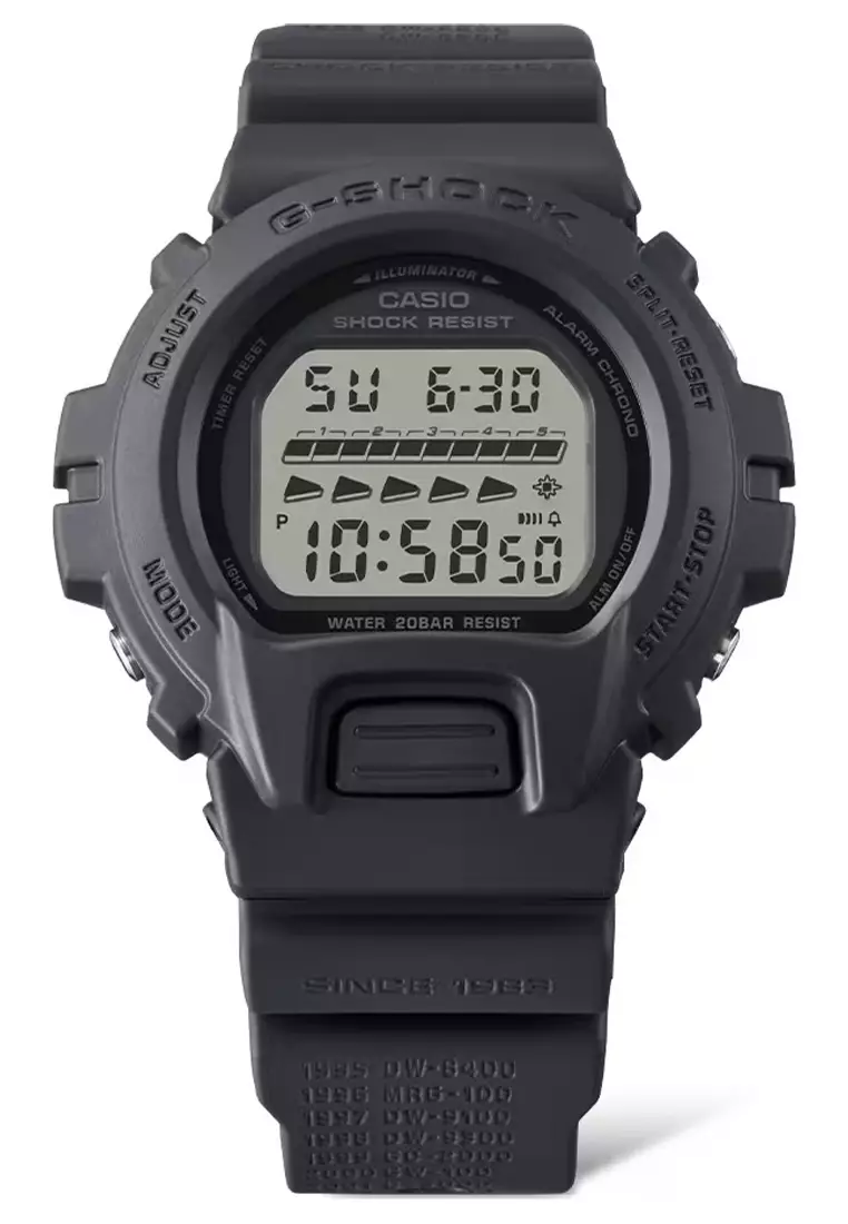 G-SHOCK 40th Anniversary REMASTER BLACK - Jam Tangan Digital Pria - DW-6640RE-1D