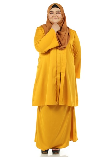 Clemira Kebarung Plus Size from Ashura in Yellow