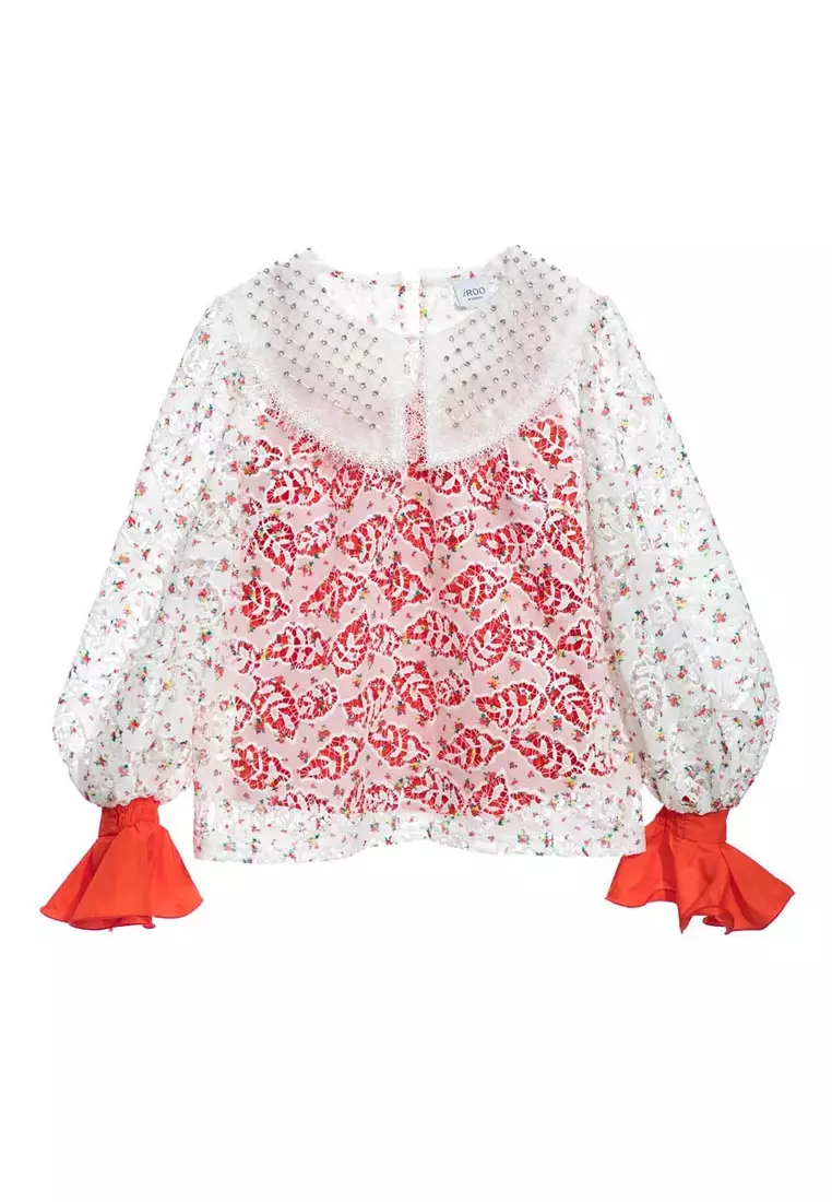 Full Lace Peter Pan Collar Top