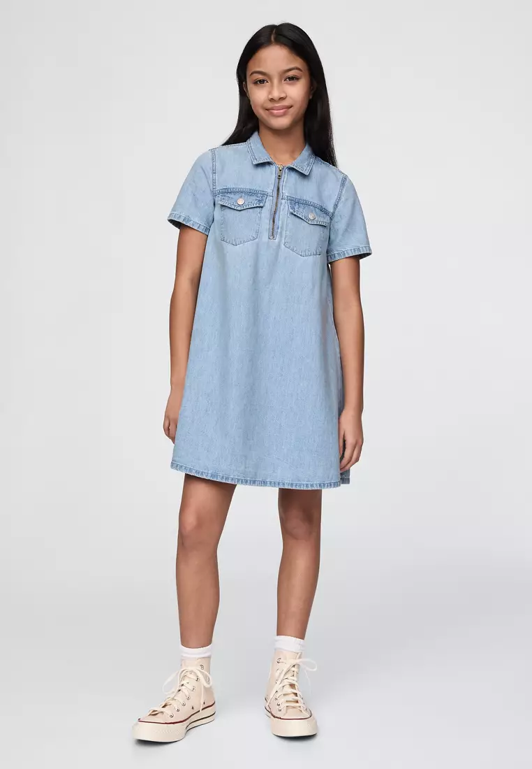 Buy GAP Kids Denim Pocket Dress 2025 Online ZALORA