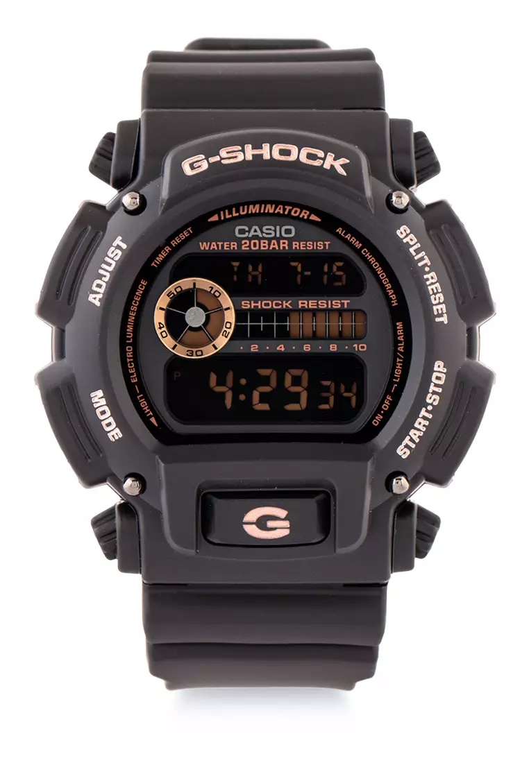 Jual G SHOCK G shock Men DW 9052GBX 1A4DR Black Gold Original 2024