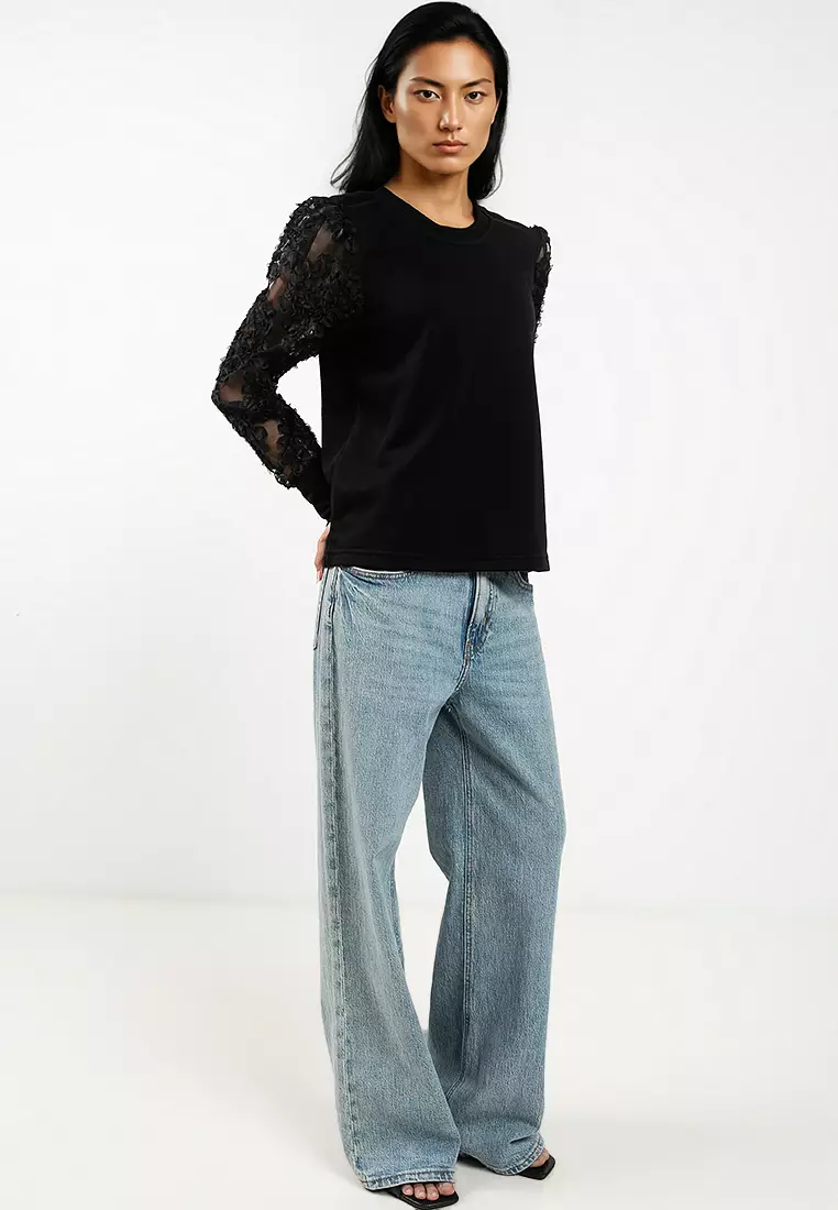 Long Sleeve Jersey Sweatshirt