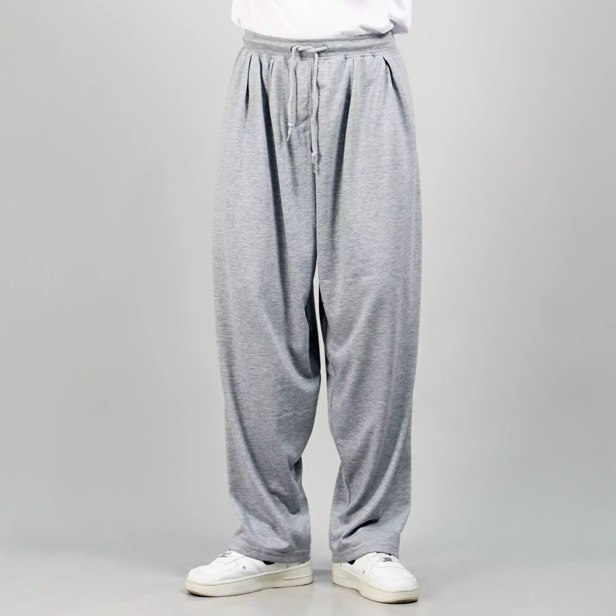 BAGGY PANTS Celana Baggy Pants Pria Wide Leg Pants Baggy Loose Fit Pants - ABU MUDA