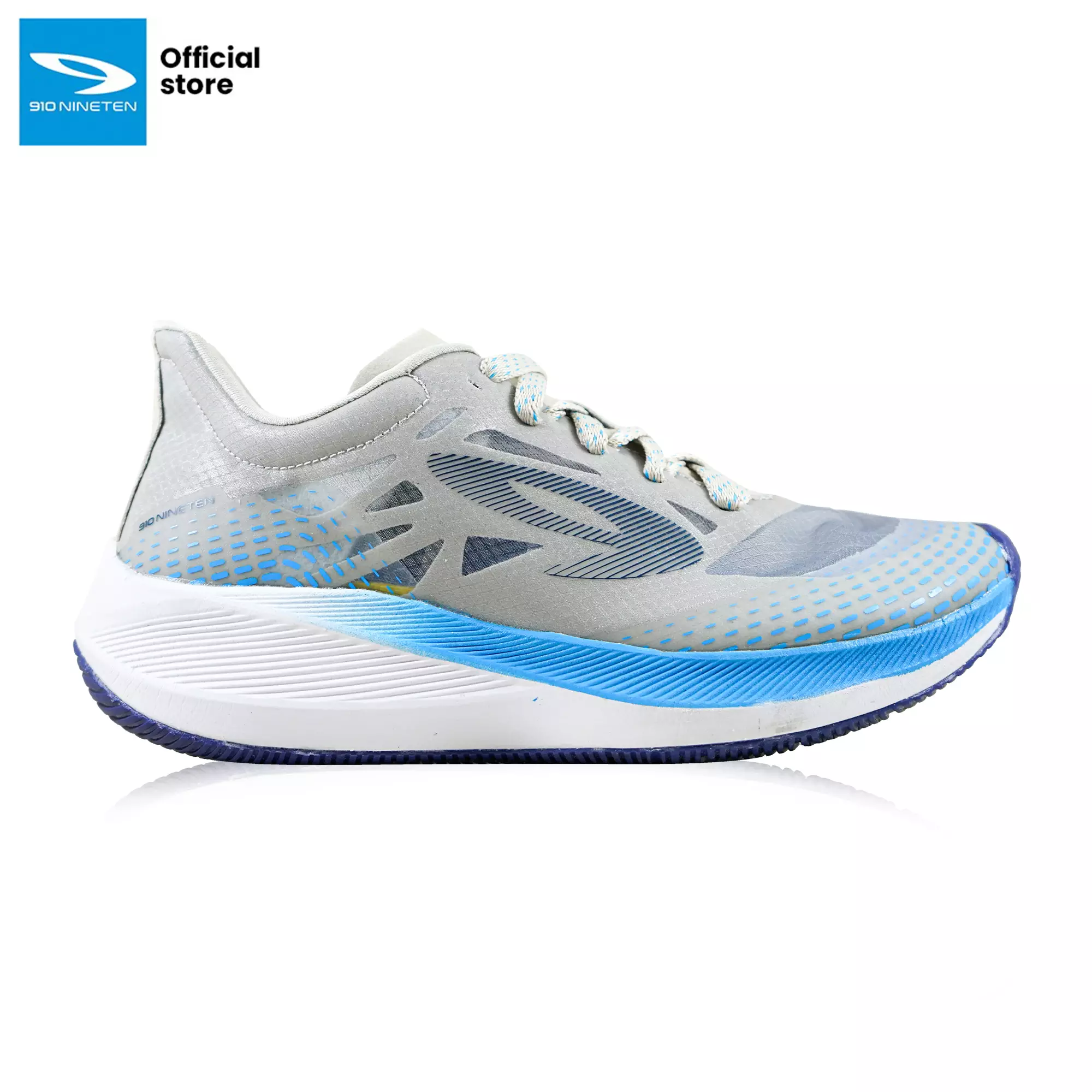 910 Nineten Haze 1.5 Sepatu Lari -Abu Muda/Biru/Putih