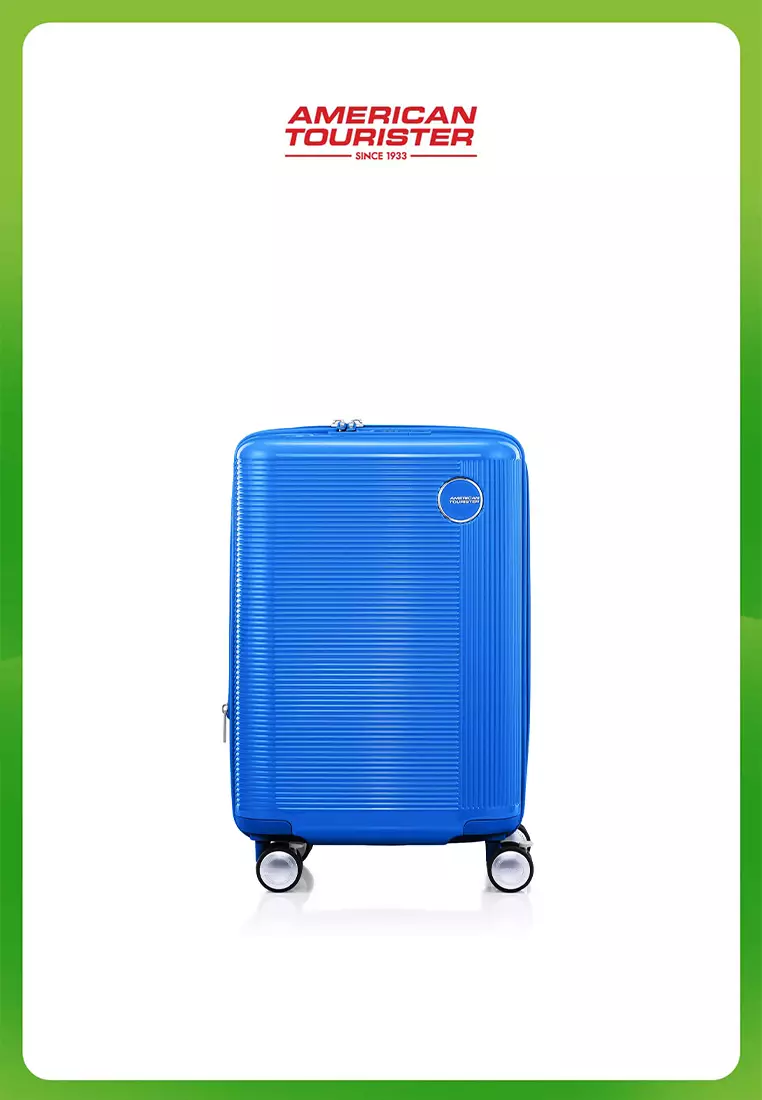 American Tourister Koper Hardcase Gemina Pro Cabin 20 Inch TSA V2 - SKY BLUE