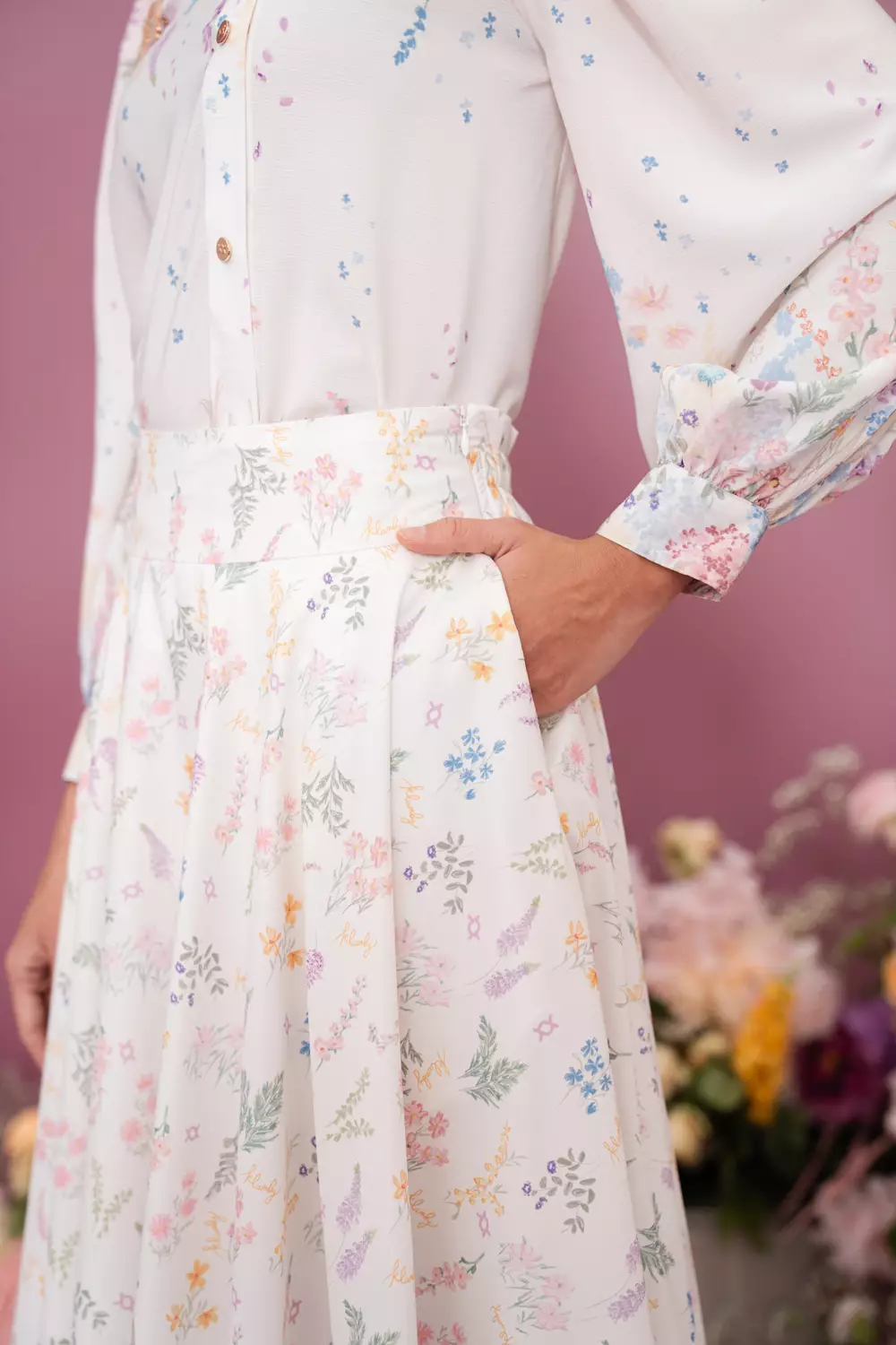 Klamby - Gardenia Skirt Garden Glow