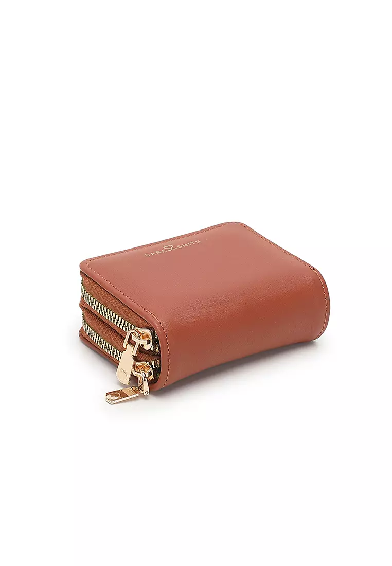 Women's Short Wallet / Purse - Brown