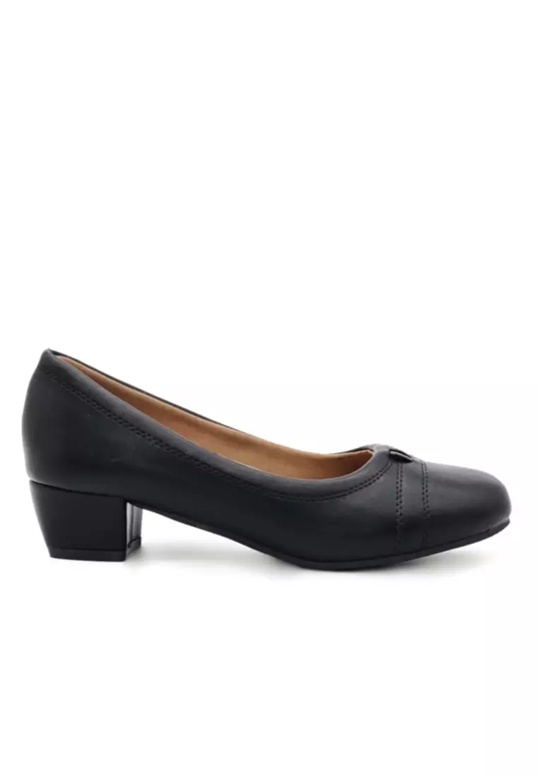 Discount on Polo Hill  shoes - SKU: Polo Hill Ladies Slip On Rounded Court Shoe Heels