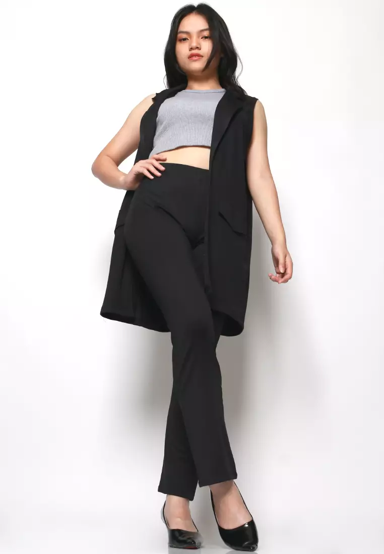 Sleeveless Blazer Knit