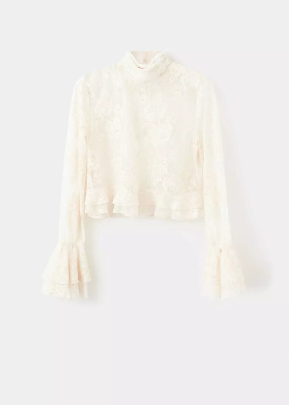 Blus bordir dengan rumbai