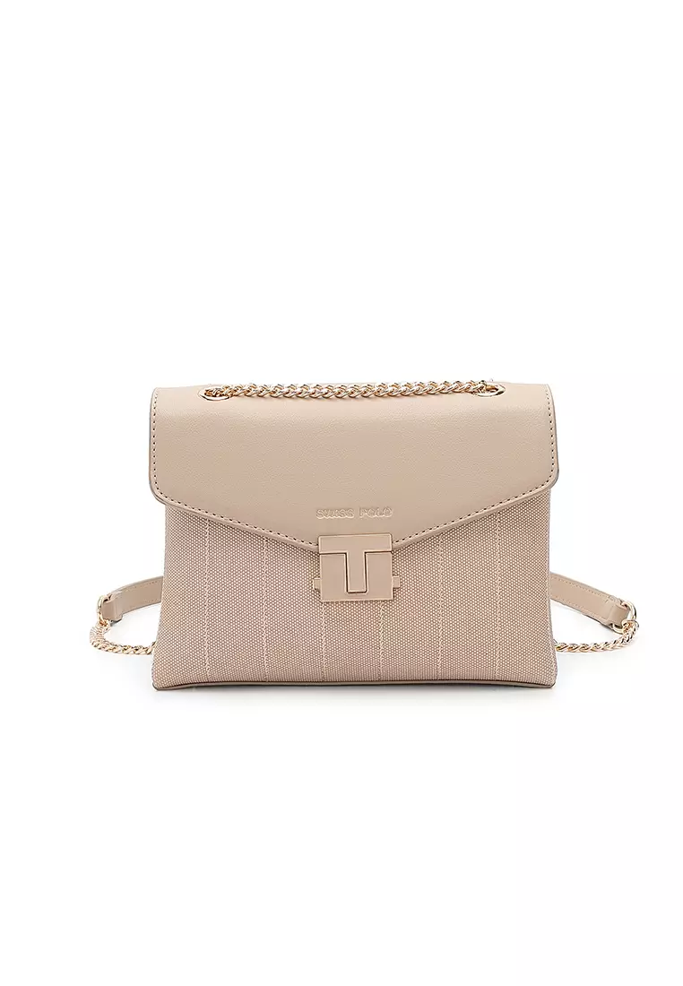 Women's Top Handle Bag / Sling Bag / Crossbody Bag - Khaki