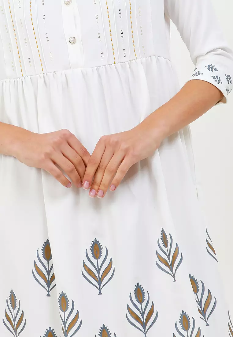 Chanira Festive Belle Tunic-White