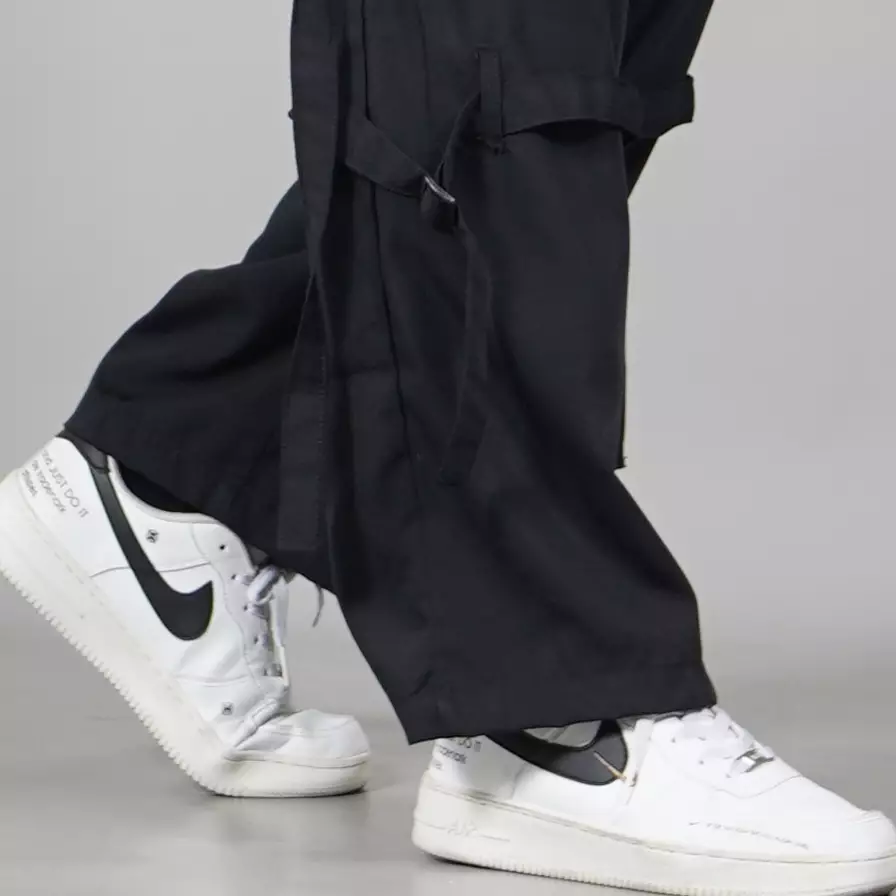  JAMES Celana Cargo Hitam Celana Kargo Hitam Cargo Pants - HITAM