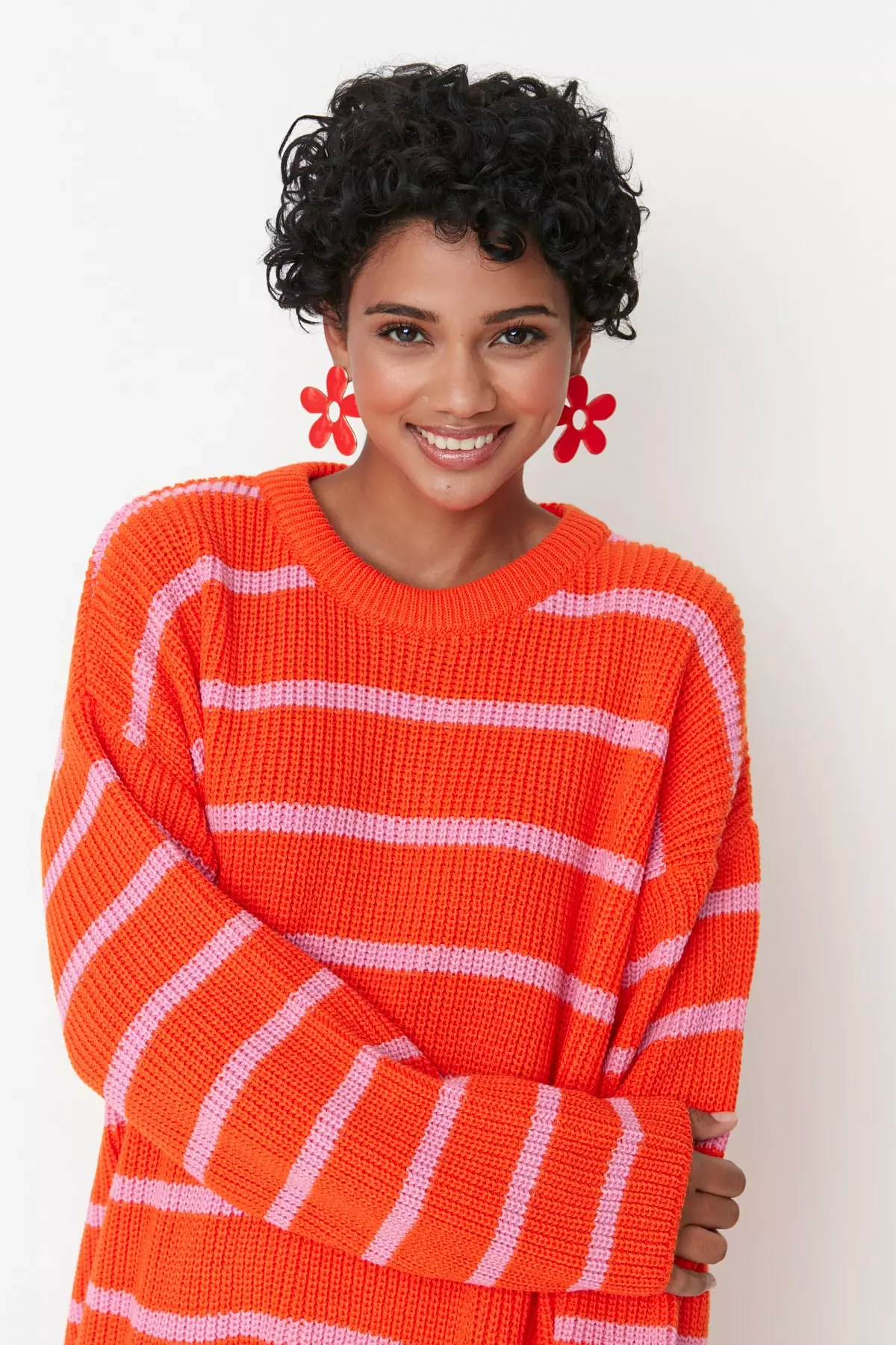 Buy Trendyol Wide Fit Striped Knit Sweater 2024 Online ZALORA