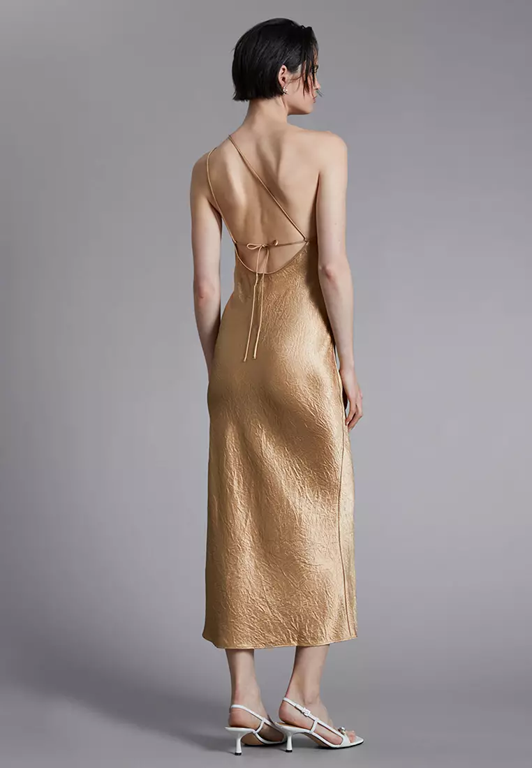 Buy Other Stories One Shoulder Satin Midi Dress 2024 Online