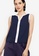ZALORA WORK navy Contrast Panel Top 4ACD3AACCBA42AGS_3