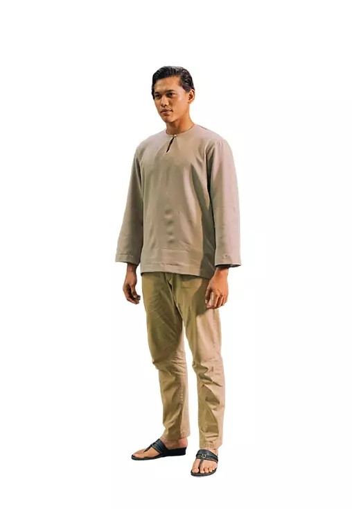 UMMA Andika Kurta Bakawali Raya 2024 in Brown