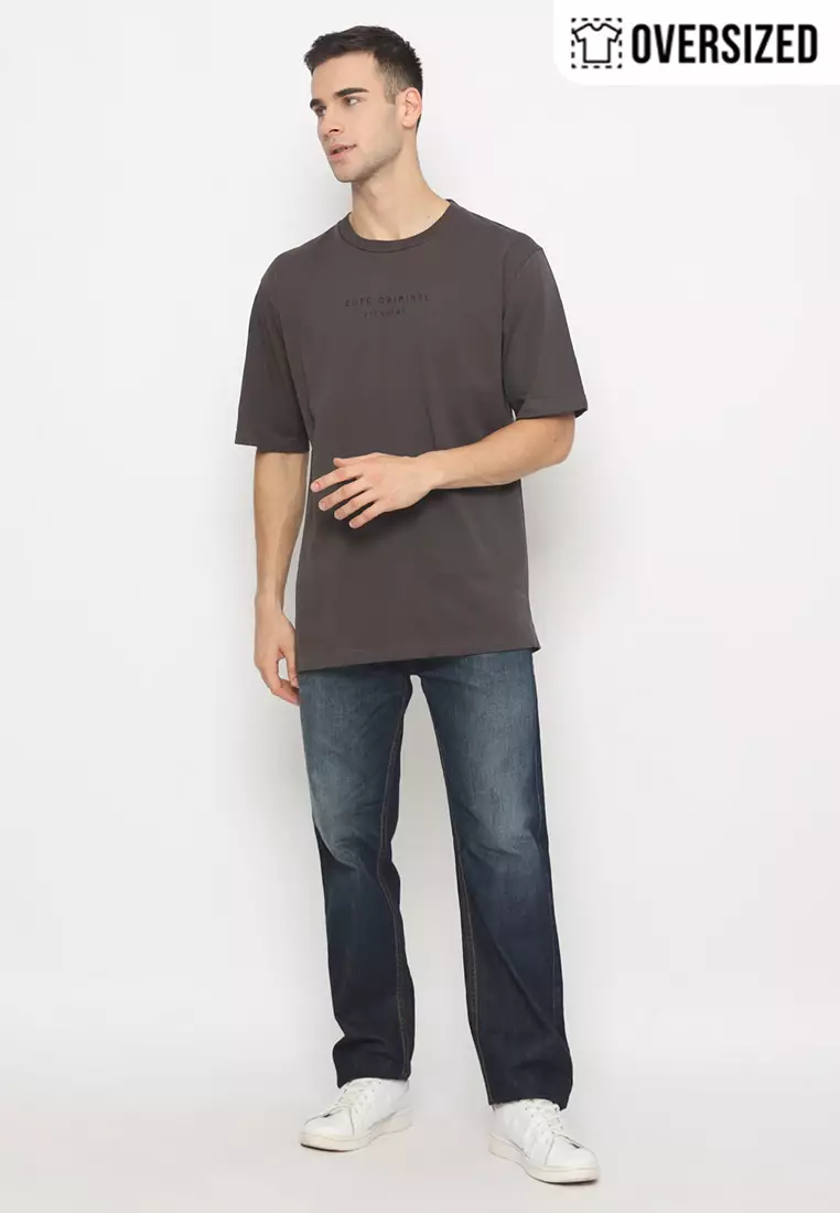 RBJ Unisex T-Shirt Teddy Cotton Combed Oversized Pria 2079350011