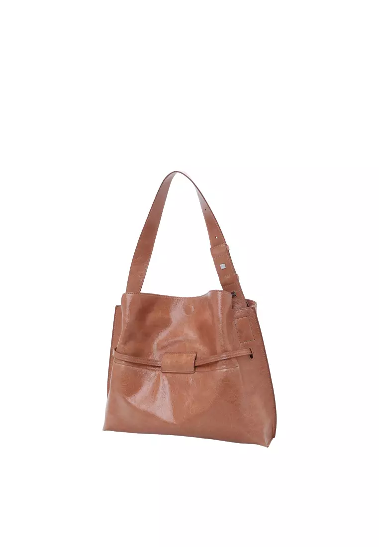 SAOI Belt Tote II Small - Distressed Caramel
