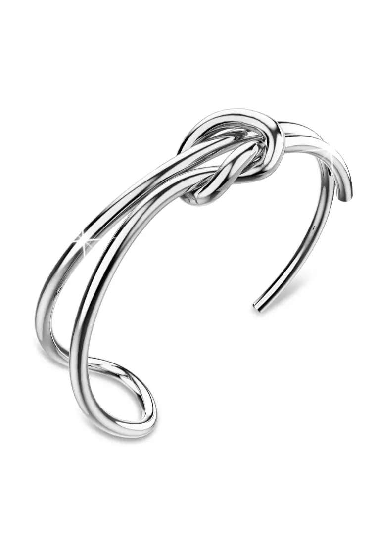 White gold hot sale knot bracelet