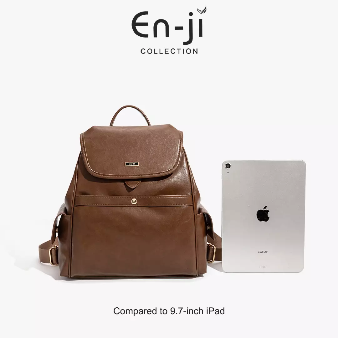 En-Ji Namju Backpack Wanita Warna Black