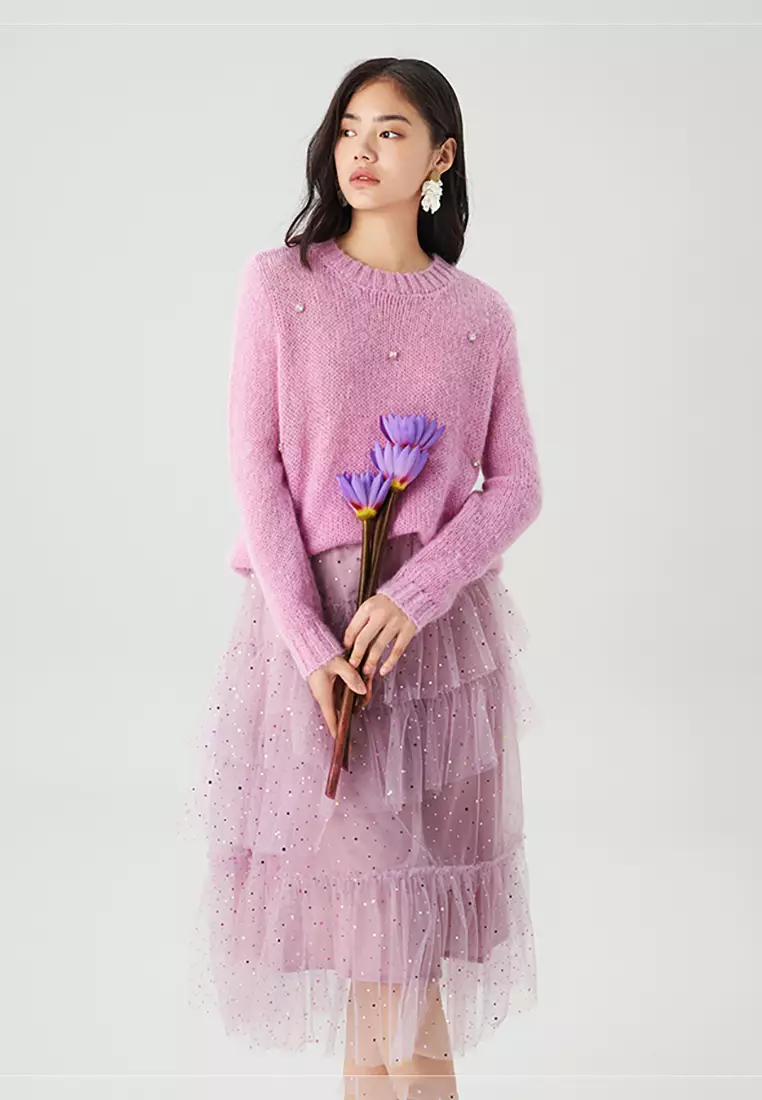 Ruffled Tutu Dress with Glitters Design