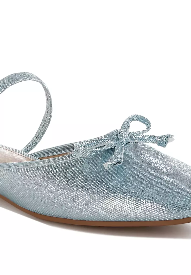 Sepatu Balet Glitter Warna Biru Muda