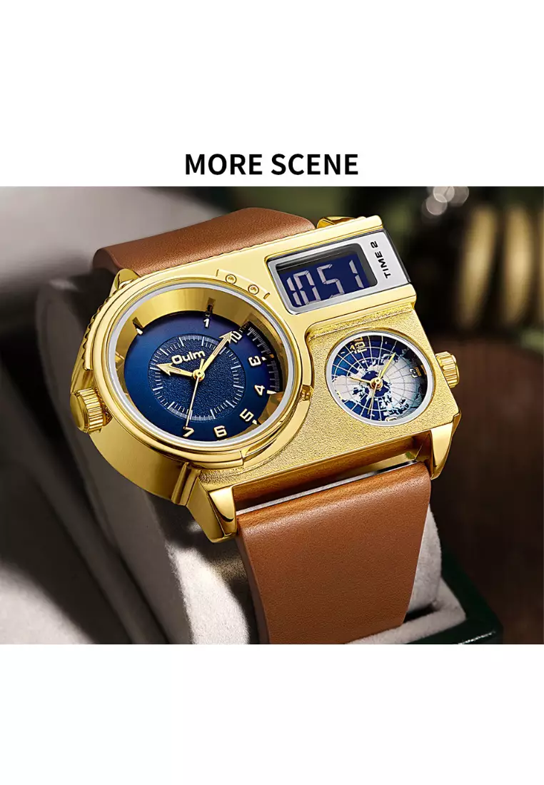 Men's Large Dial Quartz Watch