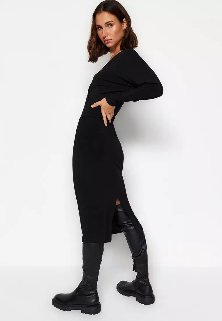 Batwing Midi Dress